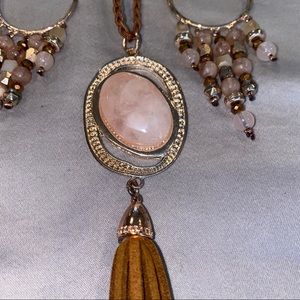 Necklace with matching earrings